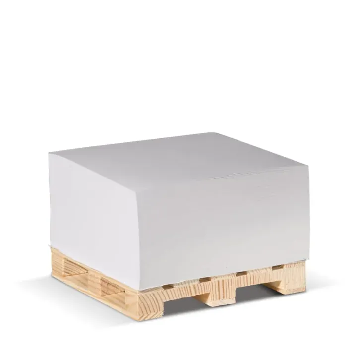 Cube pad 10x10x5cm FSC on wooden pallet - LT91739 (N0001)
